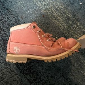 Pink timberland boots